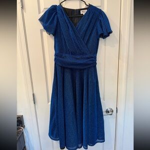 Unique Vintage Sparkle Swing Dress